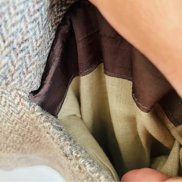 Stafford modern brown wool blazer jacket 46R double button business casual - Picture 2 of 14